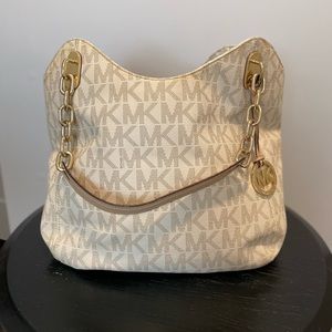 Cream MK bag original monogram